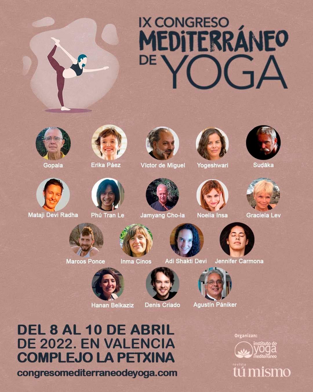 IX Congreso Mediterraneo de Yoga abril 2022