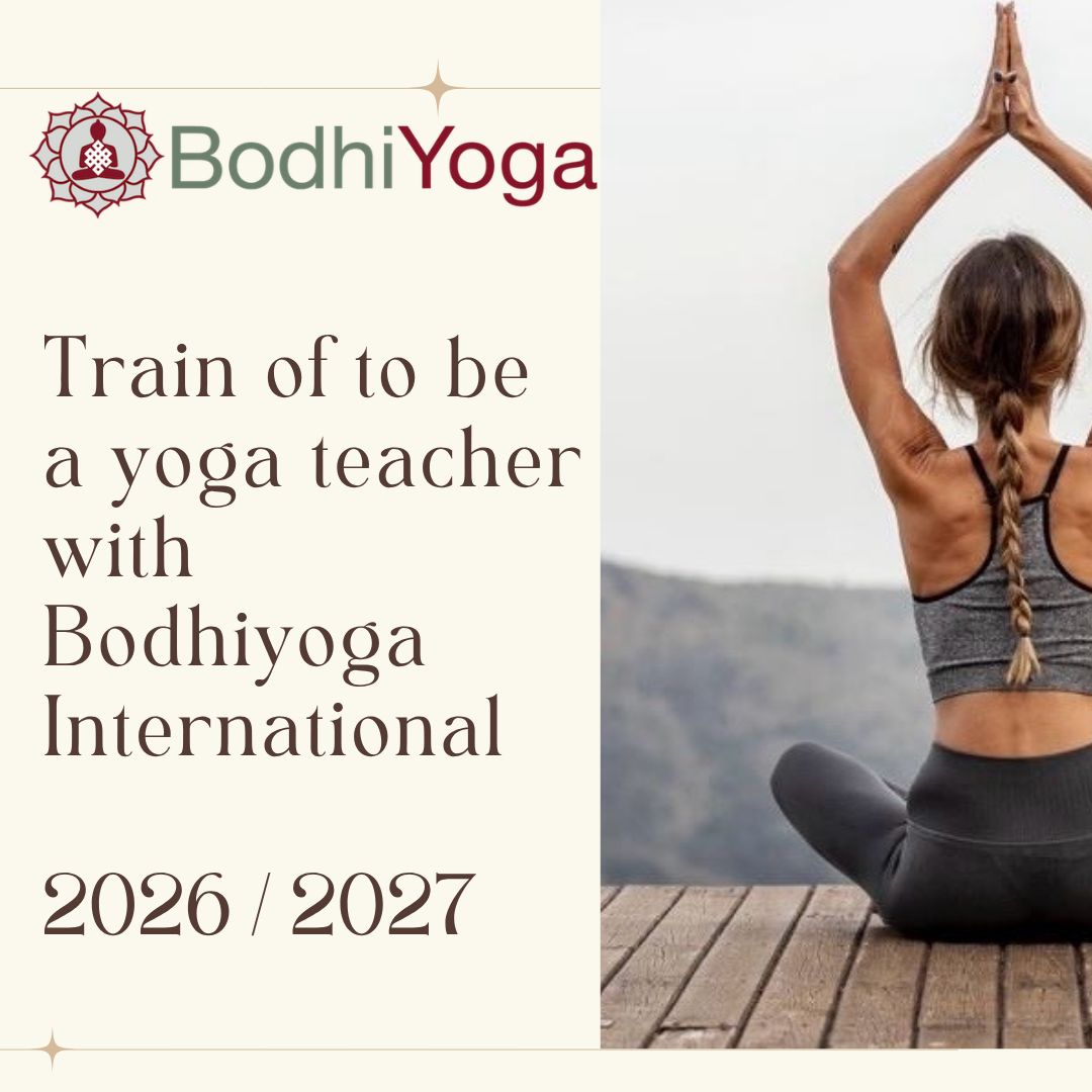 Train of to be a yoga teacher with Bodhiyoga International 2026/2027. Contact Sudaka +34 638 317 138